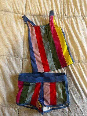 Mini Boden Crossback Tankini and swimshorts swimsuit